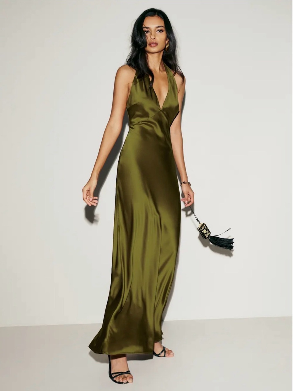 Reformation Daniela Silk Dress